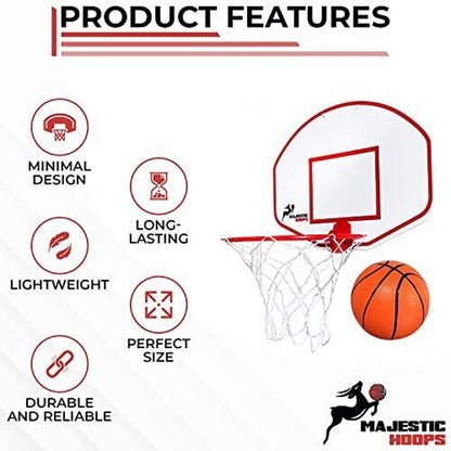 Mini Basketball Hoop - Indoor Basketball Hoop - Durable Plastic Basketball