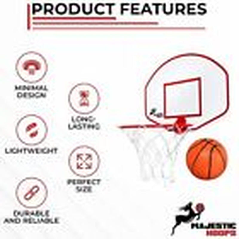 Mini Basketball Hoop - Indoor Basketball Hoop - Durable Plastic Basketball