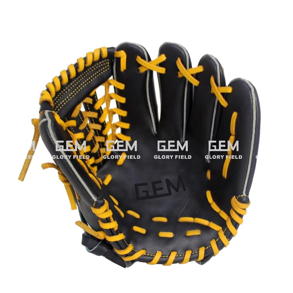 1MOQ Baseball Fielding Gloves Tumbled Cowhide Custom Glove Softball Japan Kip Leather Baseball Glove