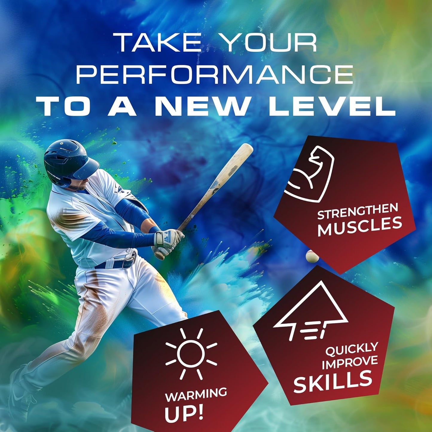 Baseball Resistance Bands Youth & Adult Athletes Safely Improve Pitching Throwing Batting & Arm Strength Used by Pitchers Quarterbacks Volleyball Basketball