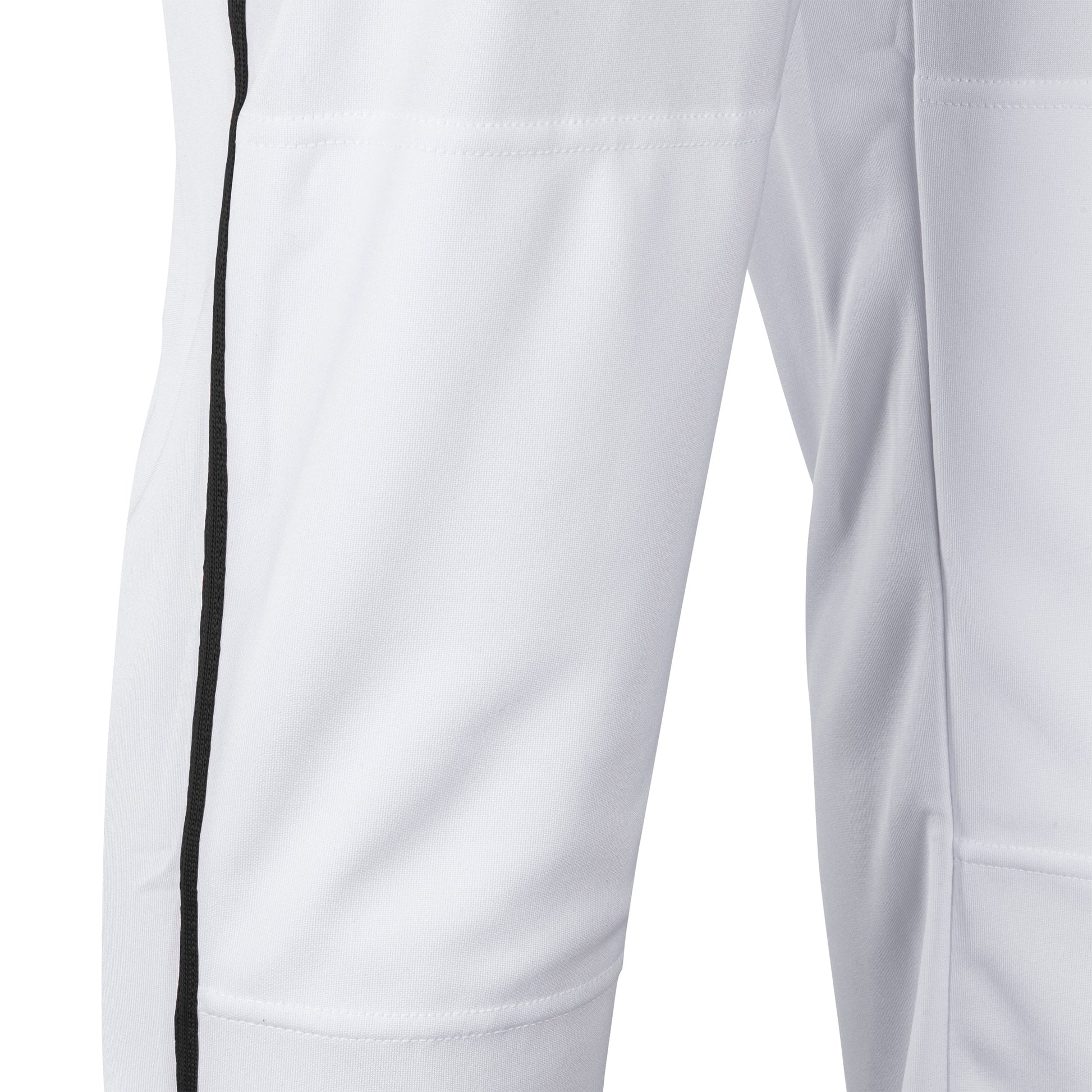 Sports Triple Crown Open-Bottom Baseball Pants with Braid, Youth Small, White with Black Braid