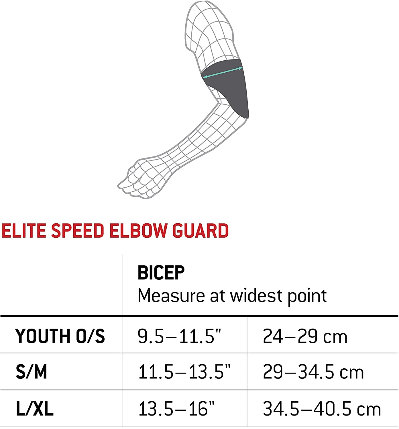 Elite Speed Batter'S Baseball Elbow Guard - Elbow Pad with Adjustable Straps