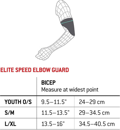 Elite Speed Batter'S Baseball Elbow Guard - Elbow Pad with Adjustable Straps