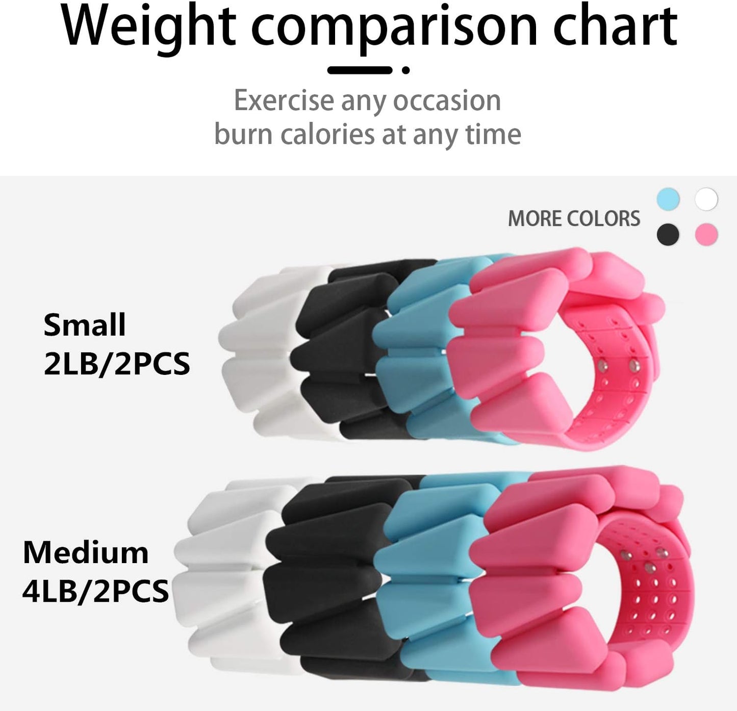 Wrist Weights Strength Training - Women'S Wearable Wrist & Ankle Weights Men'S Size Adjustable Silicone Bracelet Yoga Pilates Outdoor Aerobic Exercise Equipment