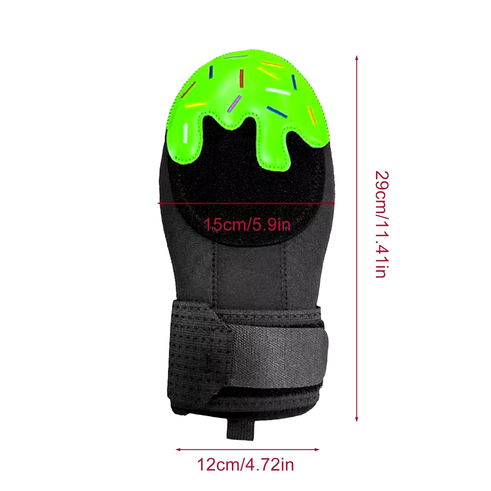 Sliding Mitt Ice Cream Baseball Hand Guard Protective Baseball Training Mitt Baseball Sliding Pads with Elastic Strap for Right