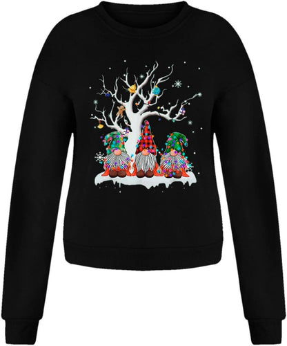 Sweaters for Women Cute,Halloween Shirts for Women Long Sleeve，Fall Sweaters for Women 2021,Womens Christmas Tops Cute Printed Tshirts Long Sleeve Pullover Casual Crewneck Sweatshirt Loose Comfy Tops