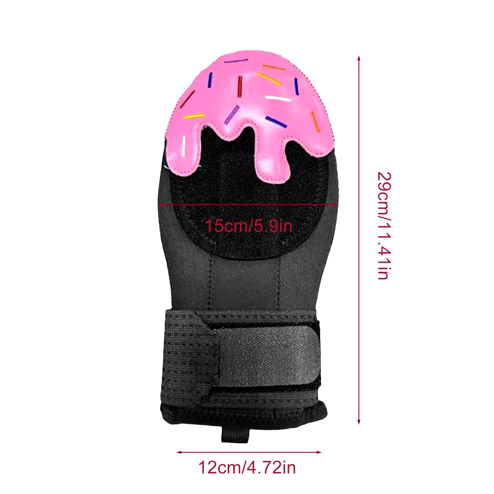 Sliding Mitt Ice Cream Baseball Hand Guard Protective Baseball Training Mitt Baseball Sliding Pads with Elastic Strap for Right