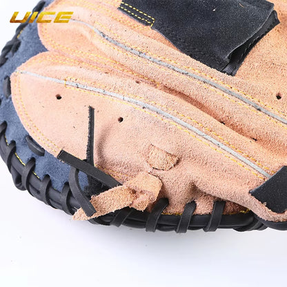 Baseball Glove Outdoor Sports Leather Baseball Catcher Glove Softball Practice Equipment Size 12.5 Left Hand for Adult Training