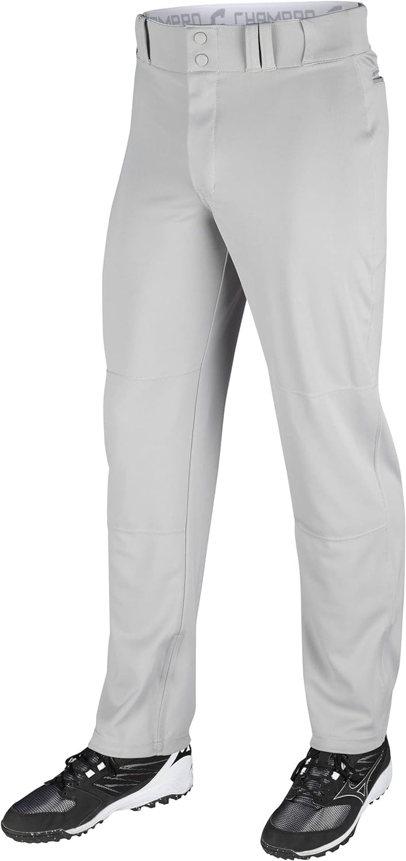 Boys Open-Bottom Loose-Fit Baseball Pant with Adjustable Inseam and Reinforced Sliding Area