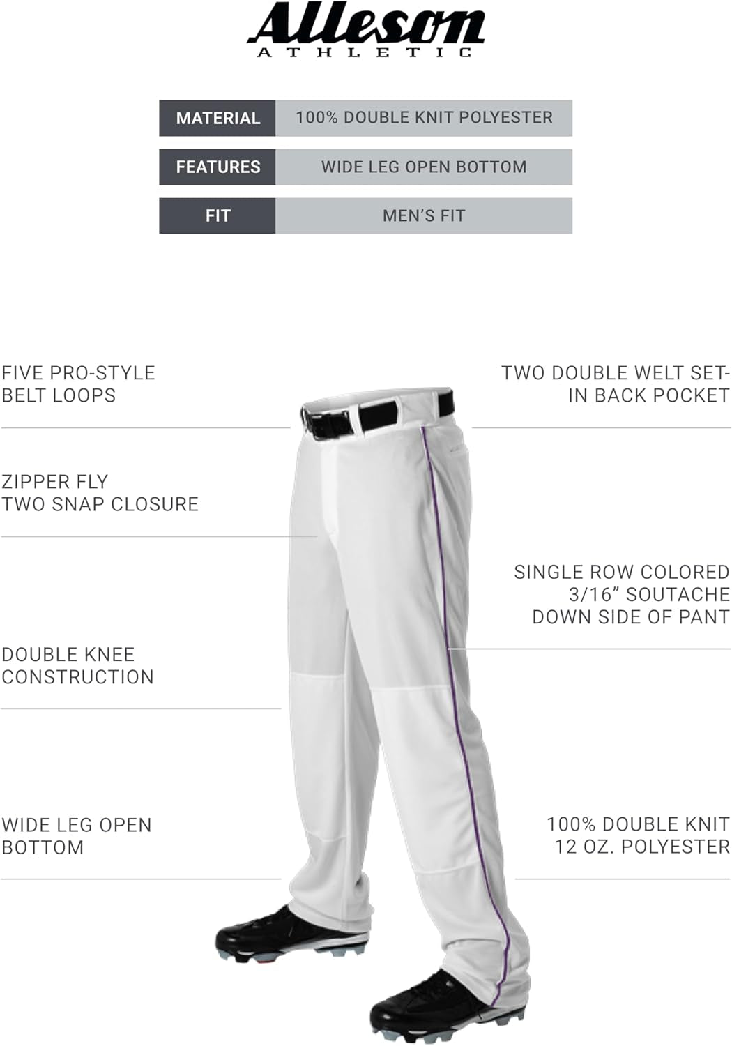 Baseball Pant with Braid