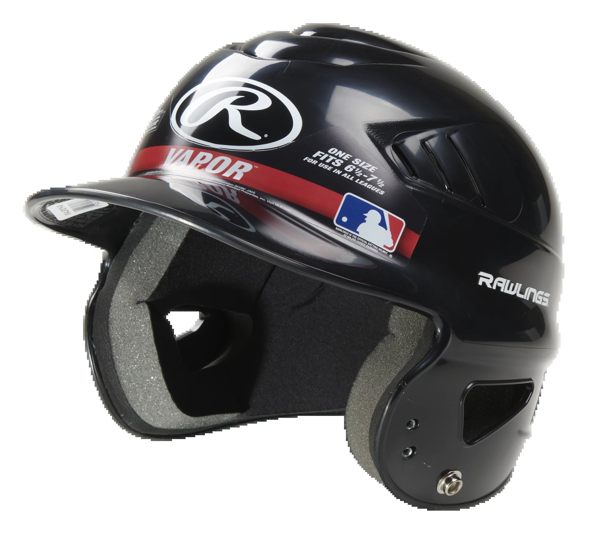 Vapor Youth Baseball Batting Helmet, Black