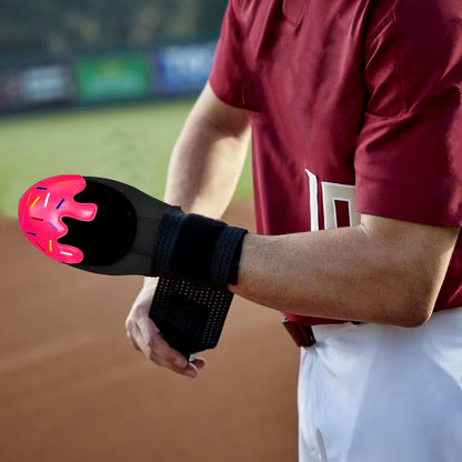 Sliding Mitt Ice Cream Baseball Hand Guard Protective Baseball Training Mitt Baseball Sliding Pads with Elastic Strap for Right